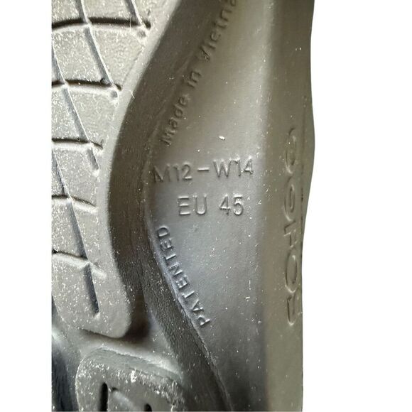 Oofos Ooahh Unisex Black White Slip On Sport Slide Recovery Sandals Size M12 W14 - Picture 5 of 13